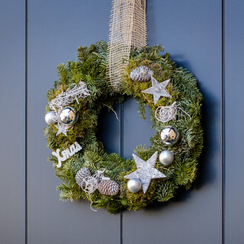 Kerstkrans voor buiten en binnen